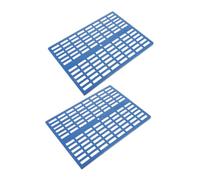 Abaodam 2 Pièces Coussinets De Pieds pour Cage à Lapin Lavable Clapier Tampon Enceinte Petit Tissé Coussinets De Lapin Tapis De Pied De Lapin Coussins De Pied De Cage Abdos Blue