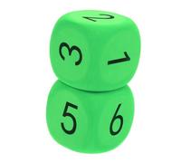 Abaodam 2 Pièces Dés Mousse Géants pour Garçon Fille Accessoires Ludiques pour Jeux Classe Activités de Fête et Enseignement Dés Polyvalents et Sécurisés pour Jeu et Apprentissage