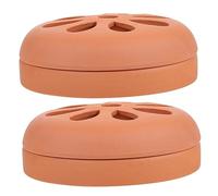 Abaodam 2 Pièces Diffuseur D'arôme Creux Cendrier à Serpentin Portable Moustique Bobine Titulaire Brûleur De Bobine De Moustique Bobines Terre Cuite Décorer Évider
