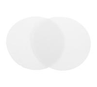 Abaodam 2 Pièces Diffuseur de Lumière Rond Blanc en Tissu PVC pour Lampes | Adhésifs Inclus, Design à Deux Couches, Réduit la Poussière et L’éblouissement, pour Salon ou Bureau