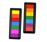 Abaodam 2 pièces Encreurs Multi Fonctions pour Garçon Fille Encre Lavable pour Peinture Au Doigt et DIY pour Artisanat Maternelle