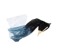 Abaodam 2 Pièces Éventails Pliants de Danse du Ventre Longs Polyester Dégradé Voile pour Performances Traditionnelles Chinoises Accessoires et Résistants pour Spectacles et Fêtes