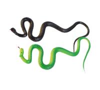 Abaodam 2 Pièces Figurines de Serpent Réalistes de Serpent pour Décoration Farces et Jeux Jouets de Simulation pour Halloween Fêtes et Amusement