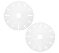Abaodam 2 Pièces Gabarit de Traçage de Cercle Acrylique Transparent pour | Placement Précis des Chiffres, Lot, Format Rond 8 Pouces, pour Bricolage et Artisanat