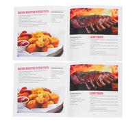 Abaodam 2 Pièces Guide de Recettes Délicieuses pour Débutants Instructions Options et Références Pratiques pour Cuisiner Friteuse à Air