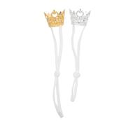 Abaodam 2 Pièces Hamster Crown Costume Hat with Adjustable Elastic Strap Soft Comfortable Tiara for Small Animals Rabbits Guinea Pigs Photo Props and Party Accessories