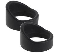 Abaodam 2 Pièces Œillet de Microscope en Caoutchouc Noir, Protection D'oculaire Antishake, Facile à Installer Retirer, pour Microscope et Spotting Scope, Observations en Champ Sombre,