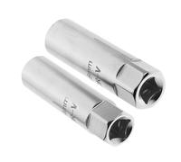 Abaodam 2 pièces Jeu de Douilles de Bougie Allumage Magnétiques Ultra Fines Clé à Bougie Compacte pour Retrait et Installation de Bougies Outil Portable pour Mécaniciens et Bricoleurs