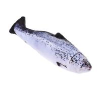 Abaodam 2 Pièces Jouet en Peluche de Poisson Oreiller de Poisson Peluche Paresseux en Peluche Truite Jouet pour Chat Poisson Coussin Oreiller en Peluche Poisson Carpe Poisson cataire 3D