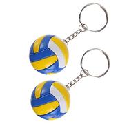Abaodam 2 Pièces jouet modèle volley-ball bracelet de corde de volley-ball de basket accessoire telephone portable accessoires telephone portable -foot football porte-clés cuir