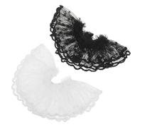 Abaodam 2 Pièces Jupe Tulle et Dentelle pour Poupée Ensemble Miniature pour Jeux d'Imitation et Souvenirs Précieux