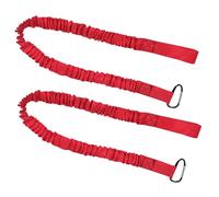 Abaodam 2 Pièces Kayak Paddle Leash Elastic Anti-Lost Rope High Visibility Weatherproof for Kayaking Sup Surfing Accessories