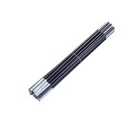 Abaodam 2 Pièces Kit de Barres de Tente Fibre de Sections Noires Arceaux Robustes de Remplacement pour Tente Double Accessoires de Camping Polyvalents
