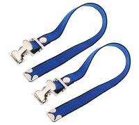 Abaodam 2 Pièces Kit de Sangles Réglables pour Échasses, Pièces de | Acier Inoxydable et Tissu, Installation Simple, Maintien Stable, Bleu, pour Échasses Plaques de Plâtre