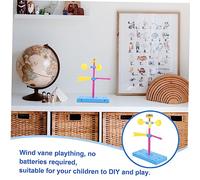 Abaodam 2 pièces Kit Scientifique Garçon Fille DIY Girouette Sûr Éducatif Stem Jeu Dassemblage pour Éveil Science