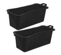 Abaodam 2 pièces Liners Silicone pour Bac à Graisse Résistant à Haute Température Accessoires de Cuisine pour Collecte Huile et Graisse Compatibles pour Entretien Facile