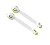 Abaodam 2 pièces Locks Double Button Safety Cabinet Locks For Refrigerators Drawers Self Adhesive Protection For Children