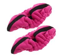Abaodam 2 Pièces Lot de 2 Protège-Lames Élastiques pour Patins à Glace 24,4 X 14 Cm Rose, Housses Légères en Matériau Isolant Anti-humidité, Accessoires de Hockey sur Glace et Patinage