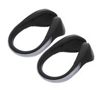 Abaodam 2 pièces Lumière de Sécurité Chaussures Clip Antidérapant pour Course Nuit Cyclisme Randonnée Extérieure