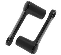 Abaodam 2 Pièces Manivelle de Vélo en Alliage D’Aluminium Noir, Légère | Remplacement pour Pédalier de Vélo et Vtt, Installation Facile, Usage Ville, Inclut une Clé