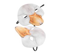 Abaodam 2 Pièces Masque Canard Halloween EVA Léger et Confortable Demi-masque Original pour Carnaval Déguisement et Fêtes Costumées
