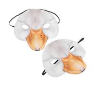 Abaodam 2 Pièces Masques Canard EVA pour Halloween et Carnaval Accessoires Cosplay Amusants et Créatifs Demi-masque Animal pour Fêtes et Soirées Déguisées