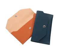 Abaodam 2 Pièces Mini Budget Envelope Wallets in Faux Leather Compact Cash Organizer with Secure Closure for Women Cash and Receipt Management Portable and