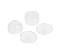 Abaodam 2 pièces Miniature Dollhouse Accessories Cake Stands with Domes DIY Miniature Cake Display for Dollhouse Decoration and Creative Play