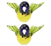 Abaodam 2 Pièces Ornement Suspendu D’Oiseau en Verre, Décoration