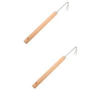 Abaodam 2 Pièces Outil de désherbage de Jardin Outil de déracinement et de désherbage Râteau Main Solide à Nouveau désherbeur Multifonctionnel Multi Fonction à Nouveau Acier Inoxydable