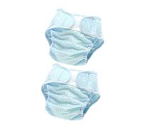 Abaodam 2 Pièces Pantalons Couches Garçon Fille Réutilisables Respirants Maille Élastique Couvre-couches Fibre de Polyester Lavables Nés Mois Pantalons Apprentissage Potty Training