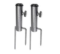 Abaodam 2 Pièces Parasol Supports Solides pour Parasol de Bases Résistantes pour Activités Extérieures Protection UV Noir