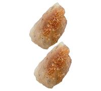 Abaodam 2 pièces Pierres Naturelles Brutes de Soleil Pierres de Apaisantes et Énergie Yoga Compactes et Portables