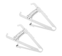 Abaodam 2 pièces Pince Mesure Graisse Corporelle Portable Étrier Caliper Manuel Léger Compact pour Femme Homme