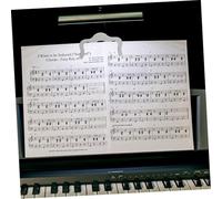 Abaodam 2 pièces Pince Partition Musique Clips Notes Musique Métal Solide Support Pages Partition Piano et Documents Polyvalents Couleur Aléatoire Couleur Aléatoire