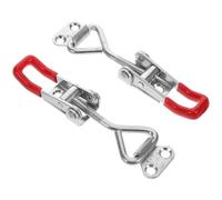 Abaodam 2 Pièces Pinces pour Tiroir en Acier Inoxydable Pince à Bascule à Loquet Fermetures Autobloquantes Quincaillerie Réglable pour Armoires et Portes de Réfrigérateur