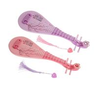 Abaodam 2 Pièces Pipa Musical Garçon Fille Instrument Luth Chinois Réaliste et Pédagogique Décoration Unique pour Éveil Musical et Jeu Parent-garçon Fille Couleurs et Rose