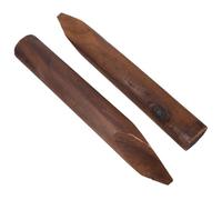 Abaodam 2 Pièces Piquet en Bois pour Jardin, Clôture Décorative Marron | Bois Traité, Bords Lisses et Coins Adoucis, pour Petits Arbres et Plantes, Chemins et Allées