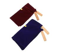 Abaodam 2 Pièces Pochette d’Offrande Église en Tissu avec Poignées en Bois Lot de Pochettes Brodées Croix Sacs de Collecte pour Communion Baptême et Cérémonies Religieuses Capacité