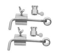 Abaodam 2 pièces Poids de Contrepoids Rôtissoire Acier Inoxydable Accessoire BBQ Stable pour Barbecue Extérieur et Pique Kit pour de Broche