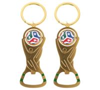 Abaodam 2 Pièces Porte-clés Ouvre-bouteille Football Usa Canada Mexique Porte-clés Trophée Sportif Léger pour à Dos et Souvenir de Voyage