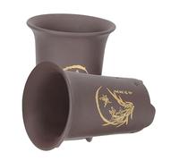 Abaodam 2 Pièces Pot de Fleurs Céramique pour Orchidées de Petits Pots avec Système de Drainage pour Intérieur et Décoration de Maison