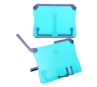 Abaodam 2 pièces Pupitre de Lecture Pliable Abs pour Garçon Fille Support Musique et Réglable Lot de Supports de Bureau pour Partitions et Manuels Scolaires Bleu