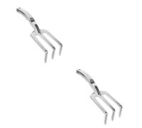 Abaodam 2 Pièces Râteau de Jardin Multifonctionnel Aluminium Outil pour Creuser Désherber et Transplanter Outil Pratique pour Jardinage Petits