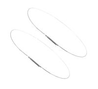 Abaodam 2 Pièces Ressorts de Serrage en Acier Inoxydable Argentés pour Joint de Porte de Lave-linge à Chargement Frontal, Faciles à Installer, Diamètre 34 Cm, Étanchéité Fiable