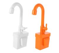 Abaodam 2 Pièces Robinet de Évier Garçon Fille Rotatif sans Piles Accessoire Évier Cuisine pour Jeu de Rôle Garçon Fille Robinet Éducatif Interactif pour Habiletés et Coordination