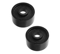 Abaodam 2 Pièces Roue Pivotante en Acier Noir pour Accessoires de Cric Hydraulique, Haute Capacité de Charge et Mobilité Améliorée, pour Chariot Utilitaire et Remorque Avant