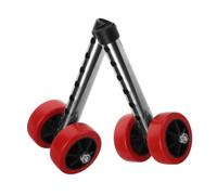 Abaodam 2 Pièces Roulettes de Rechange pour Déambulateur, Réglables en | Alliage D'aluminium et Caoutchouc, Cinq Pieds Réglables, Usage Hôpital et Bibliothèque, pour Marcheur