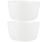 Abaodam 2 pièces Seau de Sauna Plastique Durable avec Insert Portable Doublure Étanche pour Tonneau Spa Accessoire Pratique pour Salle de Sauna et Bain
