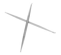 Abaodam 2 pièces Stylo Détecteur Acupoints Auriculaires Acier Inoxydable Double Tête pour Massage et Réflexologie Auriculaire Adapté à Tous Âges